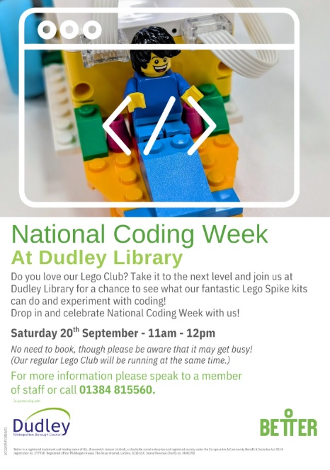 Dudley Library - National Coding Week: Lego Coding